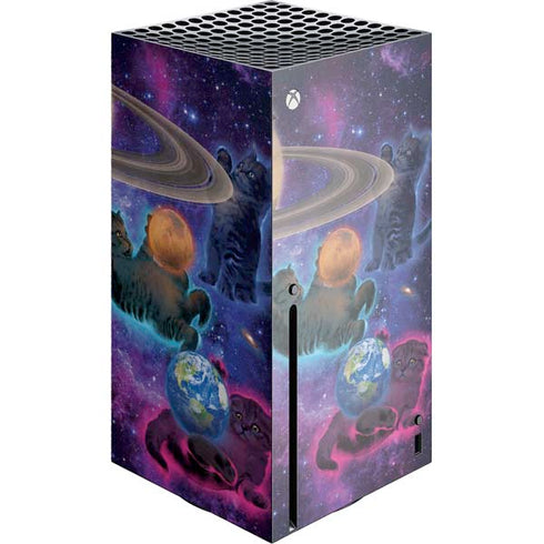 Vincent Hie Cosmic Kittens Xbox Series X Console Skin