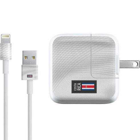 Costa Rica Soccer Flag iPad Charger (10W USB) Skin