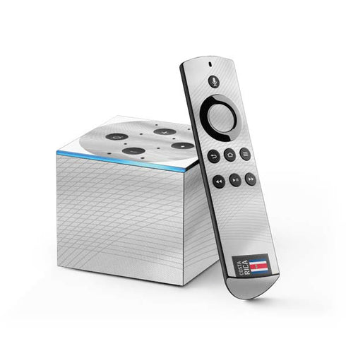 Costa Rica Soccer Flag Fire TV Cube Skin