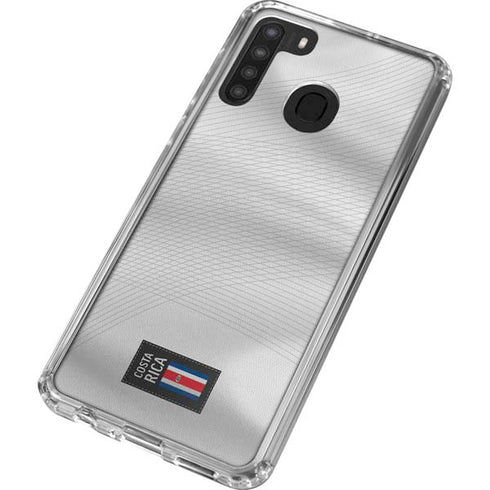 Costa Rica Soccer Flag Galaxy A21 Clear Case