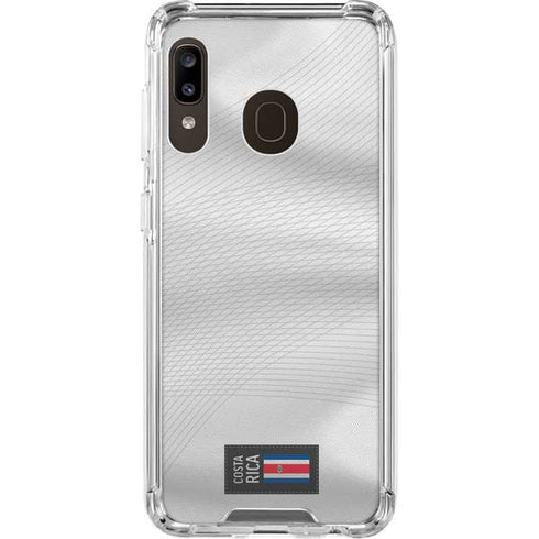 Costa Rica Soccer Flag Galaxy A30 Clear Case
