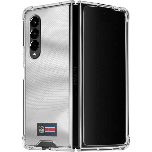 Costa Rica Soccer Flag Galaxy Z Fold4 5G Clear Case
