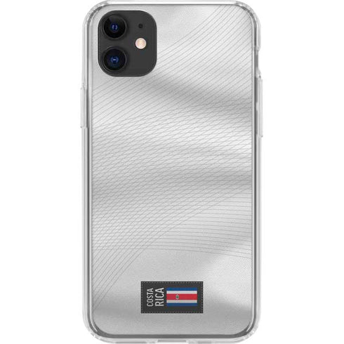 Costa Rica Soccer Flag iPhone 11 Clear Case