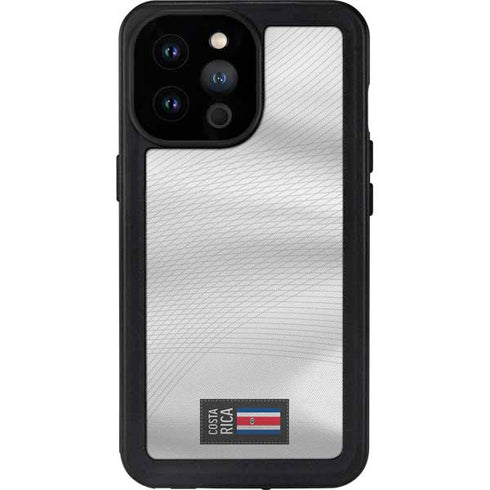 Costa Rica Soccer Flag iPhone 14 Pro Max Waterproof Case