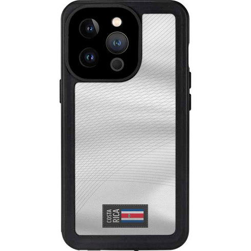 Costa Rica Soccer Flag iPhone 14 Pro Waterproof Case