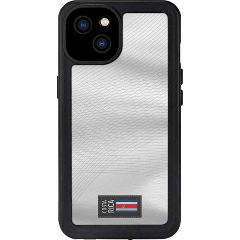 Costa Rica Soccer Flag iPhone 15 Plus Waterproof Case