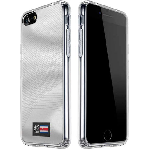 Costa Rica Soccer Flag iPhone SE (2nd & 3rd Gen) Clear Case