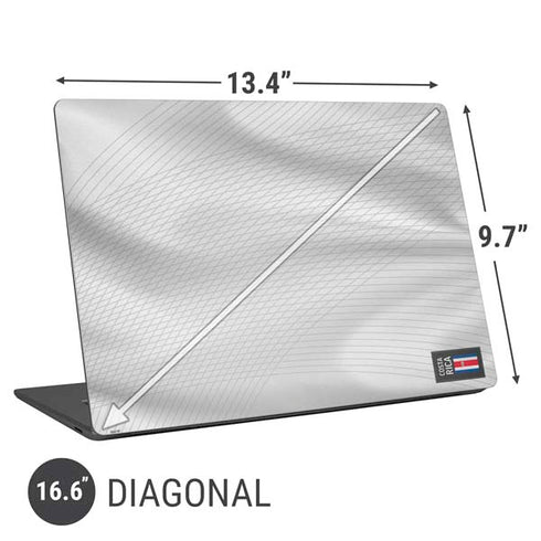 Costa Rica Soccer Flag Universal Laptop 16.6in (13.4 x 9.7in) Skin