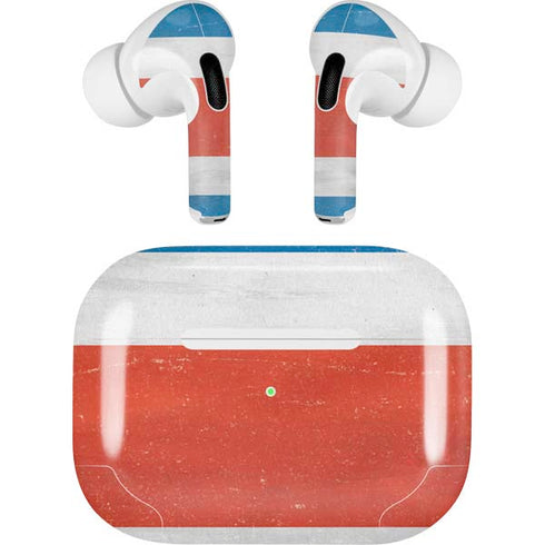 Costa Rican Flag Distressed AirPods Pro 2nd Gen Skin