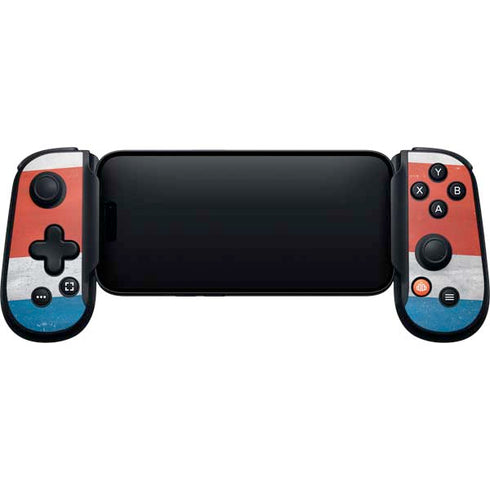 Costa Rican Flag Distressed Backbone One for iPhone Game Controller Skin