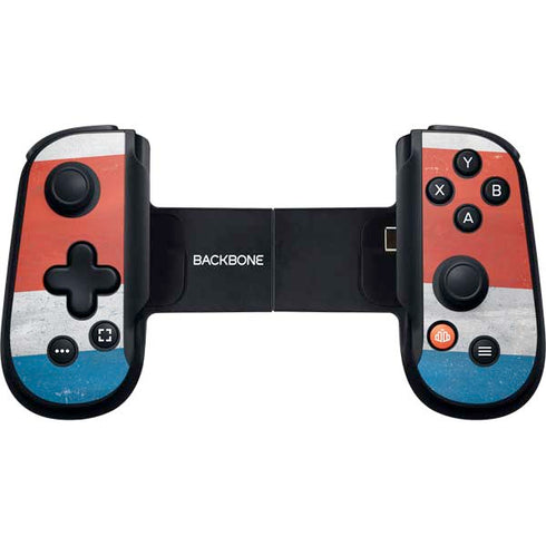 Costa Rican Flag Distressed Backbone One for iPhone Game Controller Skin