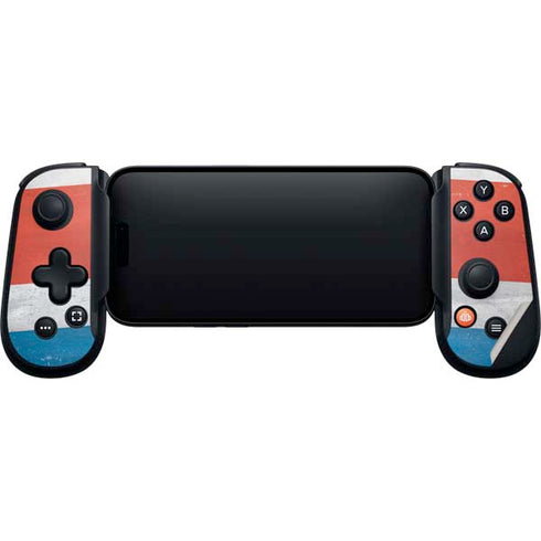 Costa Rican Flag Distressed Backbone One for iPhone Game Controller Skin