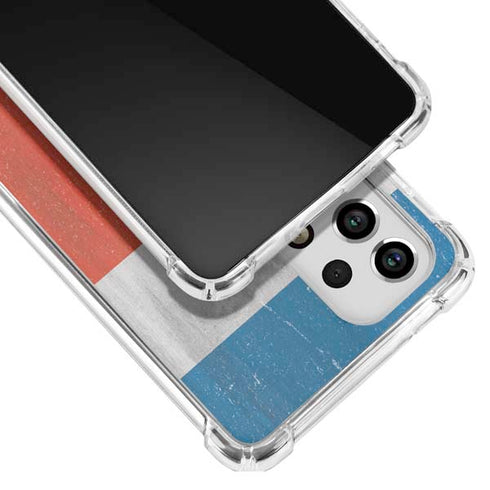 Costa Rican Flag Distressed Galaxy A33 5G Clear Case