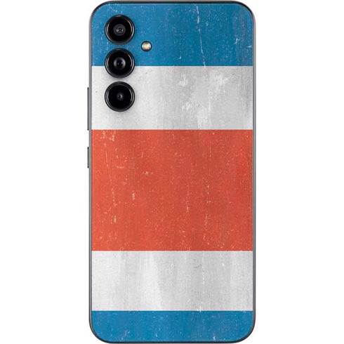 Costa Rican Flag Distressed Galaxy A54 5G Skin