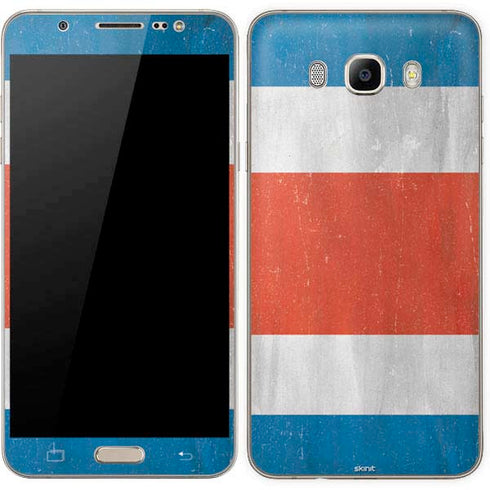 Costa Rican Flag Distressed Galaxy J7 Skin