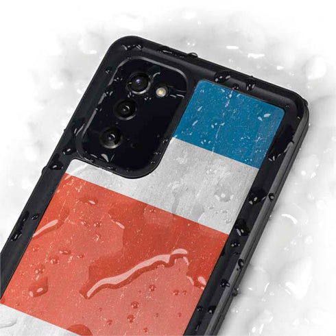 Costa Rican Flag Distressed Galaxy Note20 5G Waterproof Case