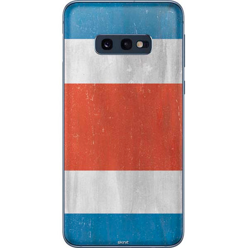 Costa Rican Flag Distressed Galaxy S10e Skin