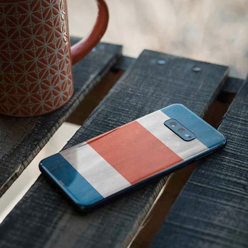 Costa Rican Flag Distressed Galaxy S10e Skin