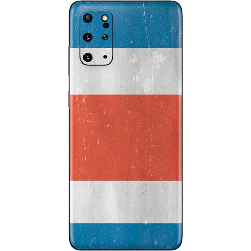 Costa Rican Flag Distressed Galaxy S20 Plus Skin