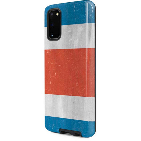 Costa Rican Flag Distressed Galaxy S20 Pro Case