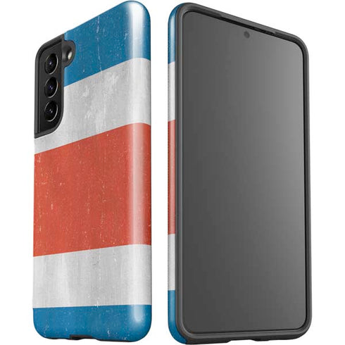Costa Rican Flag Distressed Galaxy S21 5G Pro Case