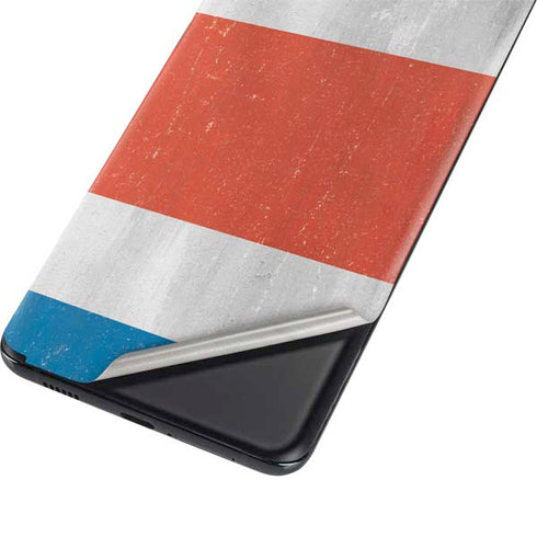 Costa Rican Flag Distressed Galaxy S21 5G Skin