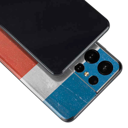 Costa Rican Flag Distressed Galaxy S21 Ultra 5G Skin