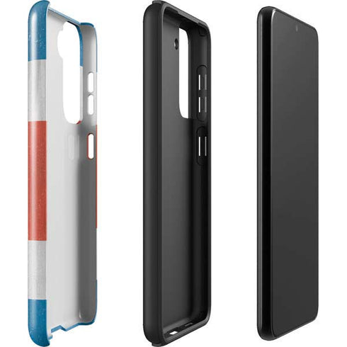 Costa Rican Flag Distressed Galaxy S22 Plus Pro Case