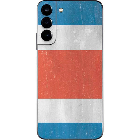 Costa Rican Flag Distressed Galaxy S22 Plus Skin