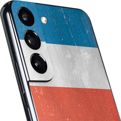 Costa Rican Flag Distressed Galaxy S22 Plus Skin