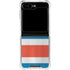 Costa Rican Flag Distressed Galaxy Z Flip5 5G Clear Case
