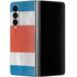 Costa Rican Flag Distressed Galaxy Z Fold4 5G Skin
