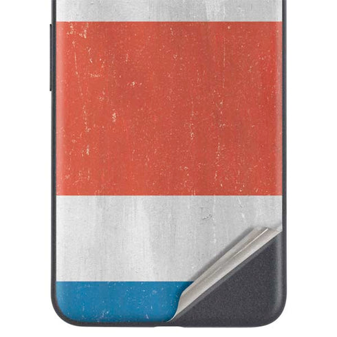 Costa Rican Flag Distressed Google Pixel 4a 5G Skin