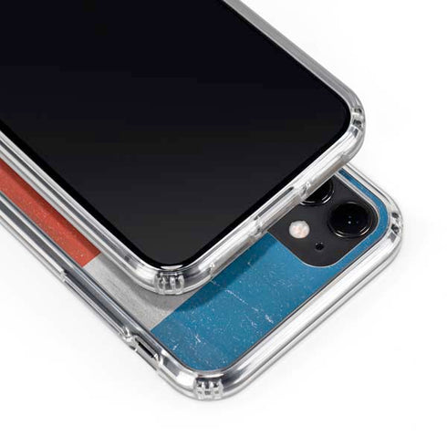 Costa Rican Flag Distressed iPhone 11 Clear Case