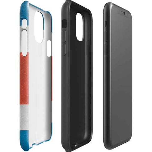 Costa Rican Flag Distressed iPhone 11 Impact Case