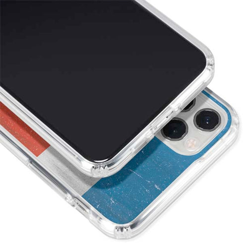 Costa Rican Flag Distressed iPhone 11 Pro Clear Case