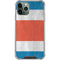 Costa Rican Flag Distressed iPhone 11 Pro Max Clear Case