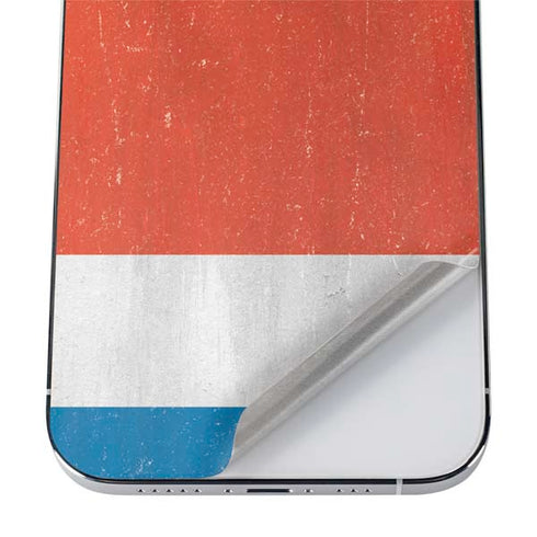 Costa Rican Flag Distressed iPhone 12 Pro Skin