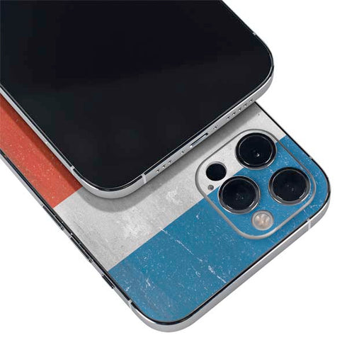 Costa Rican Flag Distressed iPhone 12 Pro Skin