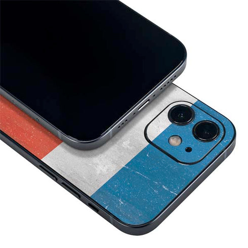 Costa Rican Flag Distressed iPhone 12 Skin