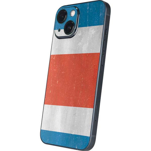 Costa Rican Flag Distressed iPhone 13 Mini Skin