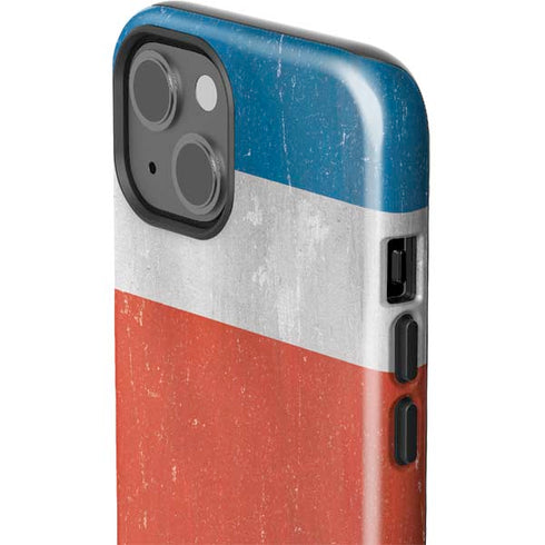 Costa Rican Flag Distressed iPhone 14 Plus Impact Case