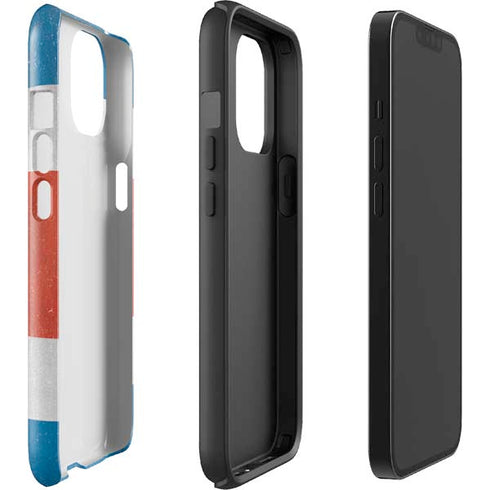 Costa Rican Flag Distressed iPhone 14 Plus Impact Case