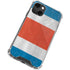 Costa Rican Flag Distressed iPhone 14 Plus Clear Case