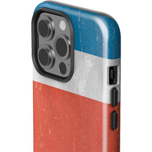 Costa Rican Flag Distressed iPhone 14 Pro Impact Case