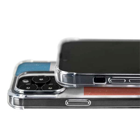 Costa Rican Flag Distressed iPhone 14 Pro MagSafe Case