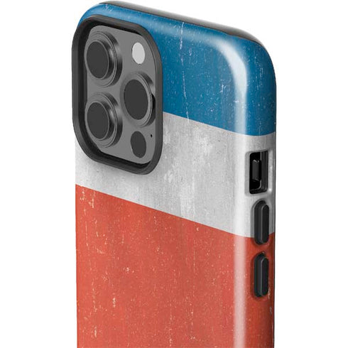 Costa Rican Flag Distressed iPhone 15 Pro Max Impact Case
