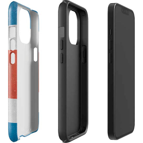 Costa Rican Flag Distressed iPhone 15 Pro Max Impact Case