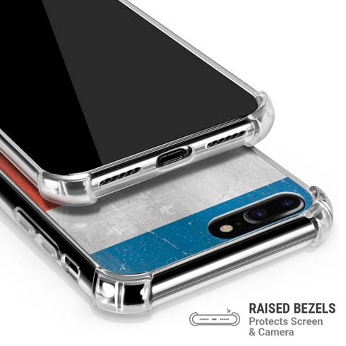 Costa Rican Flag Distressed iPhone 7/8 Plus Clear Case