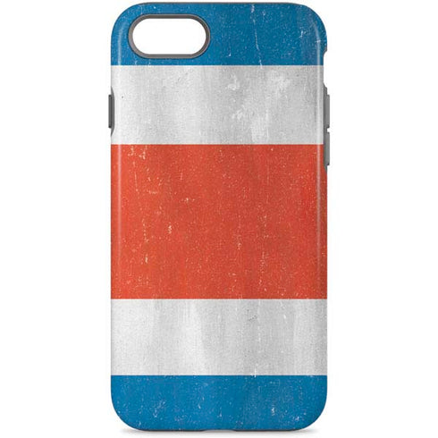 Costa Rican Flag Distressed iPhone 7 Pro Case